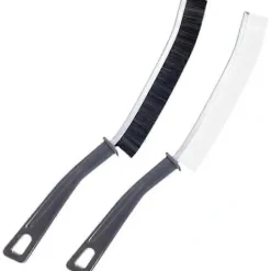 Online 2-pack Spaltrengöringsborste, Små Fönster- och Dörrspårsrengöringsverktyg, Spaltrengöringsborste, Multifunktionell Fönster- och Spårborste