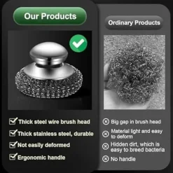 Clearance 2-pack Stål Diskborste, Rostfri Diskborste