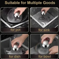 Clearance 2-pack Stål Diskborste, Rostfri Diskborste