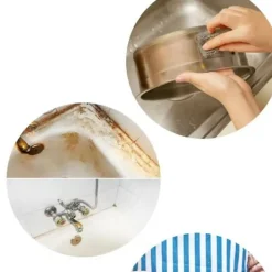 Outlet 24-pack stålull för rengöring och tätning av små hål, fin stålull