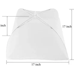 Outlet 4-pack Stora och Starka Pop Up Mesh Skärm Mat Skydd Tält, Återanvändbara och Hopfällbara Utomhus Mat Skydd, Mat Beskyddare Tält Håll Flugor och Insekter Ute | Fyndiq White