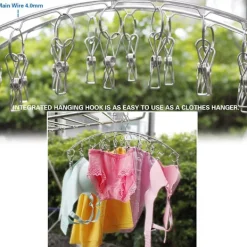 New 3-pack strumptorkningshängare Tvätt torkställ inomhus utomhus dropphängare med 10 pinnar torkhanddukar, blöjor