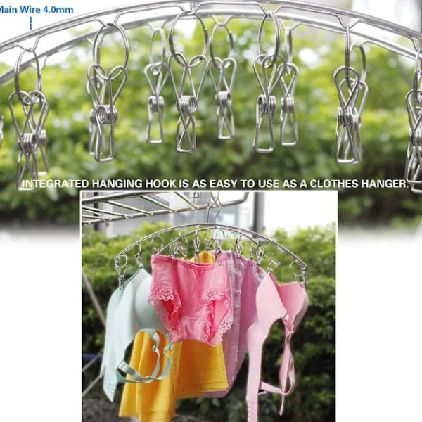 New 3-pack strumptorkningshängare Tvätt torkställ inomhus utomhus dropphängare med 10 pinnar torkhanddukar, blöjor