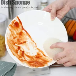 Best 4-pack Svampflaskdiskborste med handtag, repfri tvättskrubber för vin-/whiskeyglas, koppar, tumblers med 3 påfyllningshuvuden