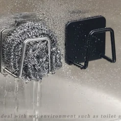 Hot 4-pack svamphållare för diskho i rostfritt stål