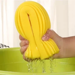 Best 2-pack svampmopphuvuden med smal öppning, mjuka svamp-PVA-mopptillbehör, svampmopphuvuden (blå, 33 cm smal del)