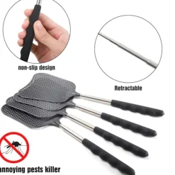 Best 4-pack teleskopisk flugsmälla, flugsmälla, flugsmälla i plast