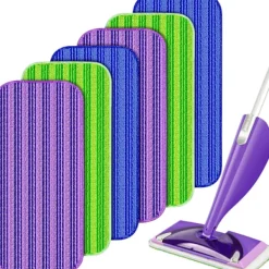 Discount 6-pack Återanvändbara Moppdynor för Swiffer WetJet Mopp, WetJet Påfyllningar WetJet