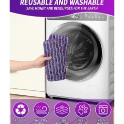 Clearance 6-pack Återanvändbara våtservetter för Swiffer WetJet 30x14cm, Mikrofibermoppdynor, Mikrofibermoppdynor Ersättning Återanvändbar moppdyna för skrubb... | Fyndiq