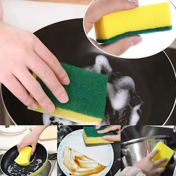 Outlet 10-pack Tjocka Skursvampar, Multifunktionell Magisk Rengöringssvamp Suddgummisvamp Rengöringsplatta