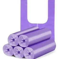 Outlet 100-pack Tjocka sopsäckar i plast med handtag - Giftfria och luktfria