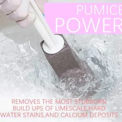 Sale 2-pack Toalettstädare med Handtag, Pumicestick, Avlägsnar Kalkavlagringar, för Kök/Badrum/Pool/Hushållsrengöring