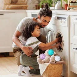 Outlet Otego 2-Pack Torkbollar Torktumlare Återanvändbar Tvättmaskinboll one size multifärg