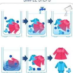 New 6-pack torktumlare bollar, torktumlare bollar återanvändbara tvättbollar, torktumlare bollar tvättboll för tvättmaskin tvätt