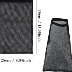 Hot 3-pack Torktumlare Luddpåsar Svarta Luddfilterpåsar med Magisk Tejp för Utomhustorktumlare Fångar Ludd och Damm_tfrf