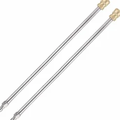 Online 2-pack trycktvättförlängningsstav, verktyg för rengöring av hängrännor, teleskopisk ersättningslans, munstycken för fönsterrengöring KLB