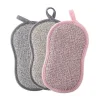 New 3-pack Tvättbara Disktrasor, Återanvändbar Disktrasor, Mikrofiber Skrubbtrasor, Antibakteriella Dubbla Självhäftande Svampplattor För Rengöring