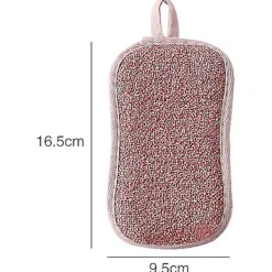 New 3-pack Tvättbara Disktrasor, Återanvändbar Disktrasor, Mikrofiber Skrubbtrasor, Antibakteriella Dubbla Självhäftande Svampplattor För Rengöring