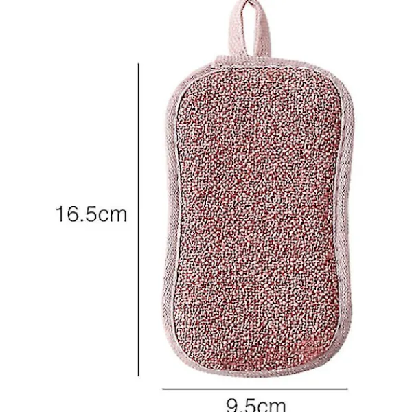 New 3-pack Tvättbara Disktrasor, Återanvändbar Disktrasor, Mikrofiber Skrubbtrasor, Antibakteriella Dubbla Självhäftande Svampplattor För Rengöring