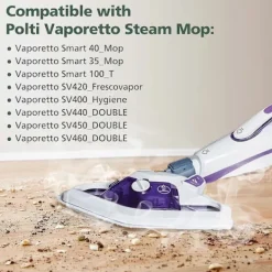 Best FMYSJ 8-pack Tvättbara Ersättningsmoppar för POLTI Kit Vaporetto Smart 40 Smart 35 Borste (FMY)