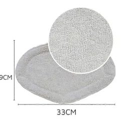 Best FMYSJ 8-pack Tvättbara Ersättningsmoppar för POLTI Kit Vaporetto Smart 40 Smart 35 Borste (FMY)