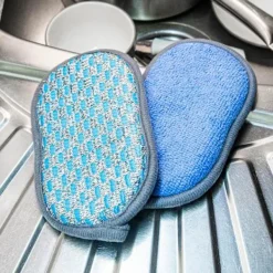 Online Xuigort 4-pack tvättbara svampar - Återanvändbara disktrasor - Antibakteriella mikrofibersvampar