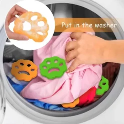 Best 4-pack tvättmaskin hårborttagare tvättmaskin hårborttagare återanvändbar - husdjur päls tvättmaskin hårborttagare för tvätt sängkläder kläder hårborttagare | Fyndiq