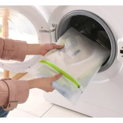 New 4-pack tvättpåsar 40x30 cm för kläder, skor, strumpor, behåar, underkläder, slumpmässig färg[JUN]