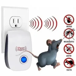 Outlet 6-pack ultraljudsskadedjursbekämpning elektronisk avvisare myggmössråtta avvisa insekter kackerlacka myra spindel loppdödare (US/UK/EU/AU-kontakt)