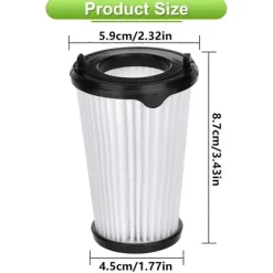 New 6-pack VAF-1 Filterersättning Passar Ergorapido Sladdlös Dammsugare EHVS2510AW VS3510AR, Del EL65522