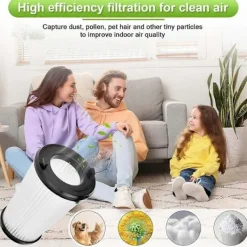 New 6-pack VAF-1 Filterersättning Passar Ergorapido Sladdlös Dammsugare EHVS2510AW VS3510AR, Del EL65522