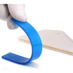 New 4-pack Vit Automatisk Hemkök Badrum Duschraka Handraka Fönster Torkare Spegel Torkare med Blå Silikon Vattenblad