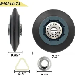 Sale 4-pack W10314173 torktumlare trumma rullar ersättning för torktumlare kompatibel med WPW10314173 torktumlare delar rulle trumma stöd kit