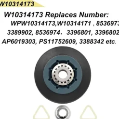 Sale 4-pack W10314173 torktumlare trumma rullar ersättning för torktumlare kompatibel med WPW10314173 torktumlare delar rulle trumma stöd kit