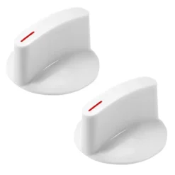 Outlet 2-pack WH1X2721 Torktumlarknapp, Ersättning för Hotpoint GE Torktumlare [DB] White