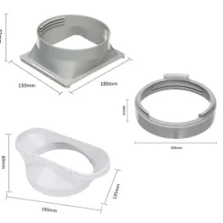 Paket Fiber Moppdynor Ångrengöringsdynor Tillbehör för Vileda Ångmopp