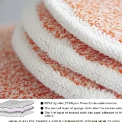 New DAO Paket med 6 ersättningspads 2124 2039a 2307 23157 20391 20399 kompatibla med Bissell Spinwave hård golvrengörare (Orange) db