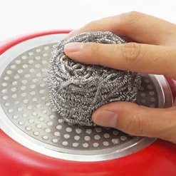 Best Paket med 12 Rostfria Skrapsvampar, Skrubbsvampar