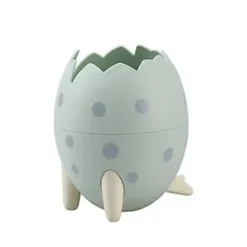 Clearance Papperskorg Dinosaurieägg Skrivbordsförvaringshink Clamshell Stor Kapacitet Multifunktionell Kompakt (Blå)