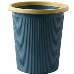 Outlet Papperskorgen Plast Utsökt Modern sopbehållare för badrum Kök Vardagsrum Stor Mörkblå