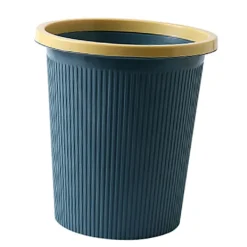 Outlet Papperskorgen Plast Utsökt Modern sopbehållare för badrum Kök Vardagsrum Stor Mörkblå