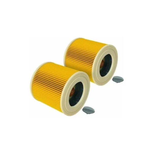 Hot Parti med 2 patronfilter för dammsugare kompatibla med Kärcher WD 2.200, WD 2500 m, WD 3.200, WD 3.300 m, WD 3.500 p
