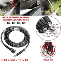 Clearance Passar Karcher K2 K3 K4 K5 6M / 8M / 10M högtryckstvättslang sprayslang 8M