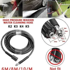 Discount BraVärde Passar Karcher K2 K3 K4 K5 6M/8M/10M högtryckstvättslang sprayslang 8M