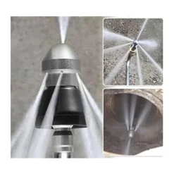 Discount 2PCS Avloppsrengöringsverktyg Högtrycksmunstycke, Rostfritt Avloppsmunstycke, Avloppsmunstyckssats för