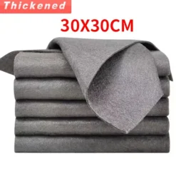 Online 5PCS Tjockare magisk rengöringsduk utan vattenmärke Glasduk Återanvändbar Fönster Glas Rengöringsduk trasa Kökshandduk