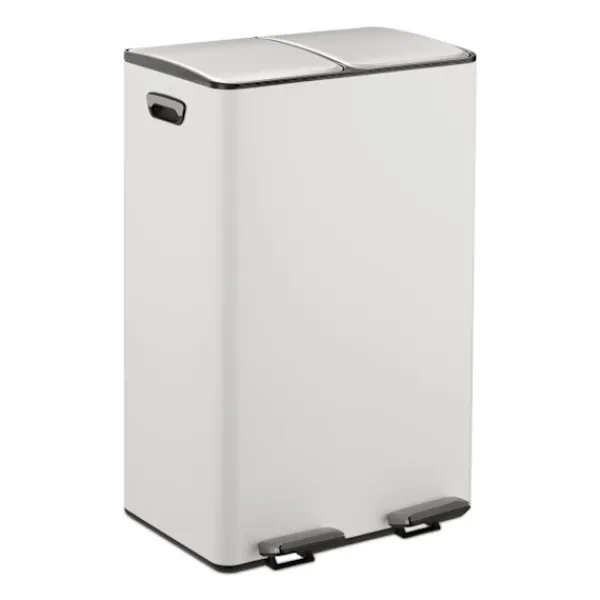 New Northix Pedalbehållare med dubbla fack, 2x 30L kapacitet