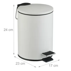 Northix Pedalhink till badrummet, 3 l – mjukstängande, handsfree