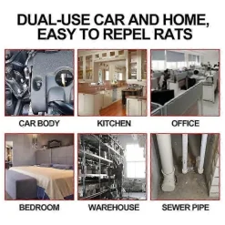 Clearance Pepparmyntsolja för råttor och bilmotorer, råttförebyggande spray, försvarsspray för hem och bilmotor