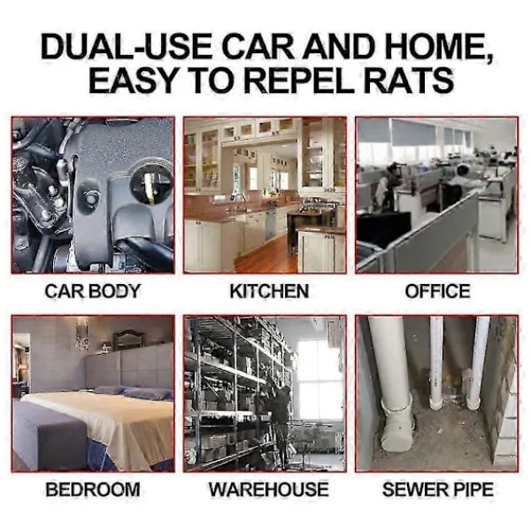 Clearance Pepparmyntsolja för råttor och bilmotorer, råttförebyggande spray, försvarsspray för hem och bilmotor